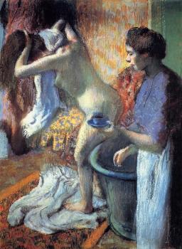 Edgar Degas : Breakfast after the Bath II
